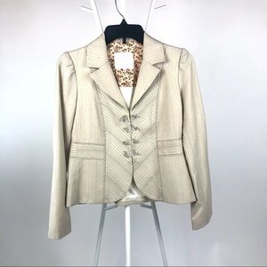 Rebecca Taylor blazer dress suit jacket beige
